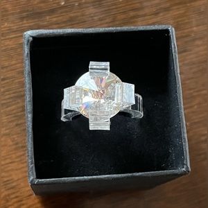 Vinca acrylic cocktail ring glitzy size 7 8